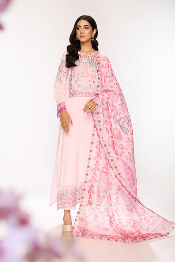 Nishat Linen 42201485-1-Printed Embroidered 3PC Lawn Collection 2022 Online Shopping